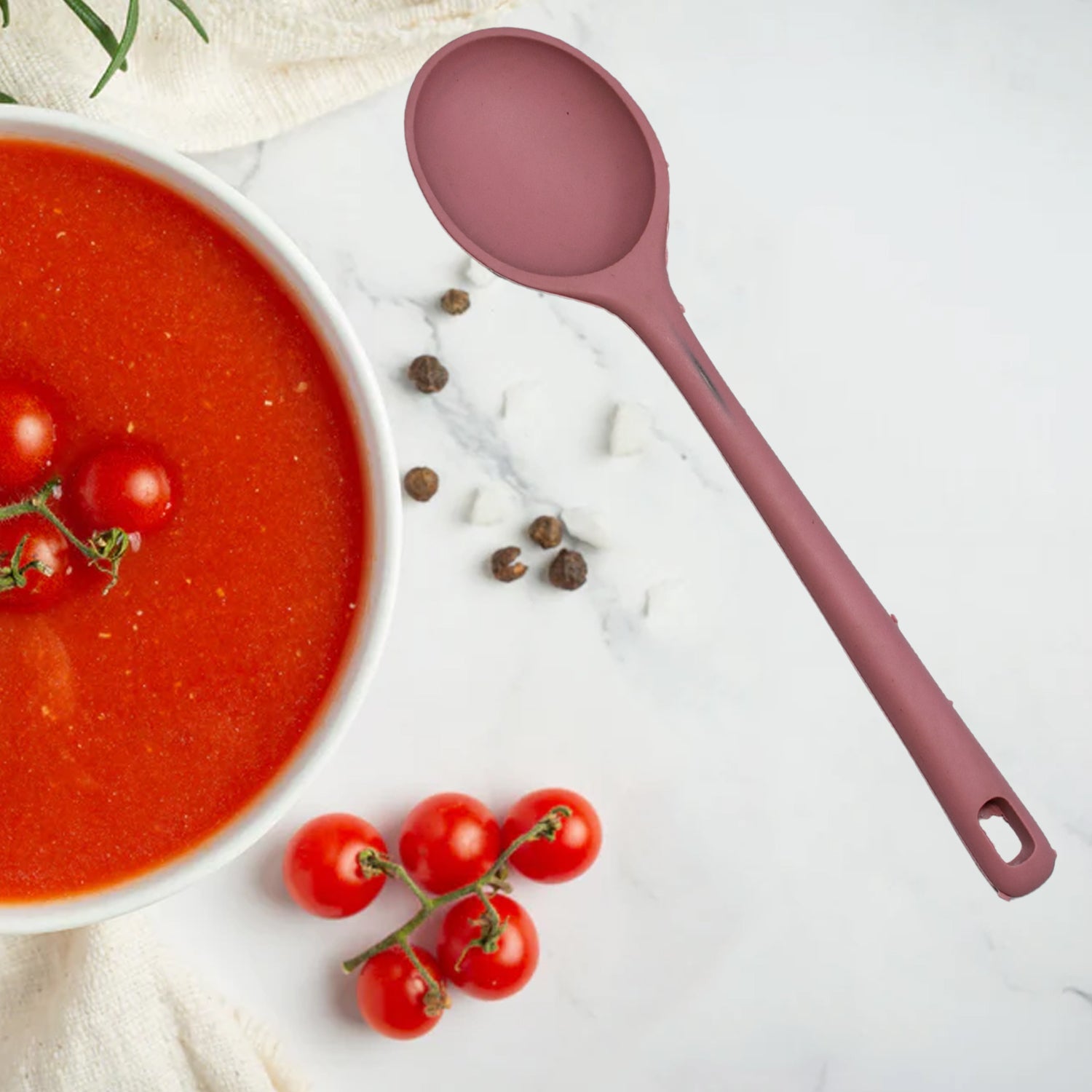 5387 HEAT RESISTANT SILICONE BASTING SPOON NON-STICK SPOON HYGIENIC SOLID COATING COOKWARE KITCHEN TOOLS DeoDap 5387 HEAT RESISTANT SILICONE BASTING SPOON NON-STICK SPOON HYGIENIC SOLID COATING COOKWARE KITCHEN TOOLS DeoDap